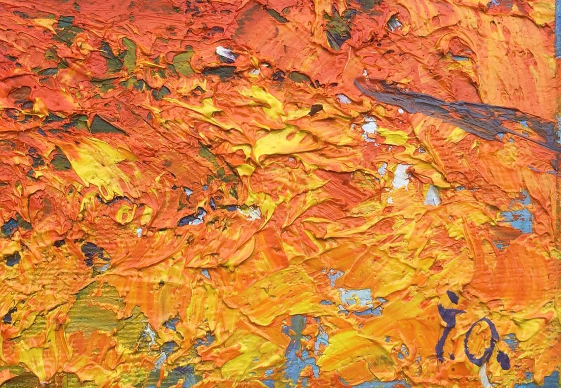 Oil painting Crimson stubble Kalenyuk Alex - 2