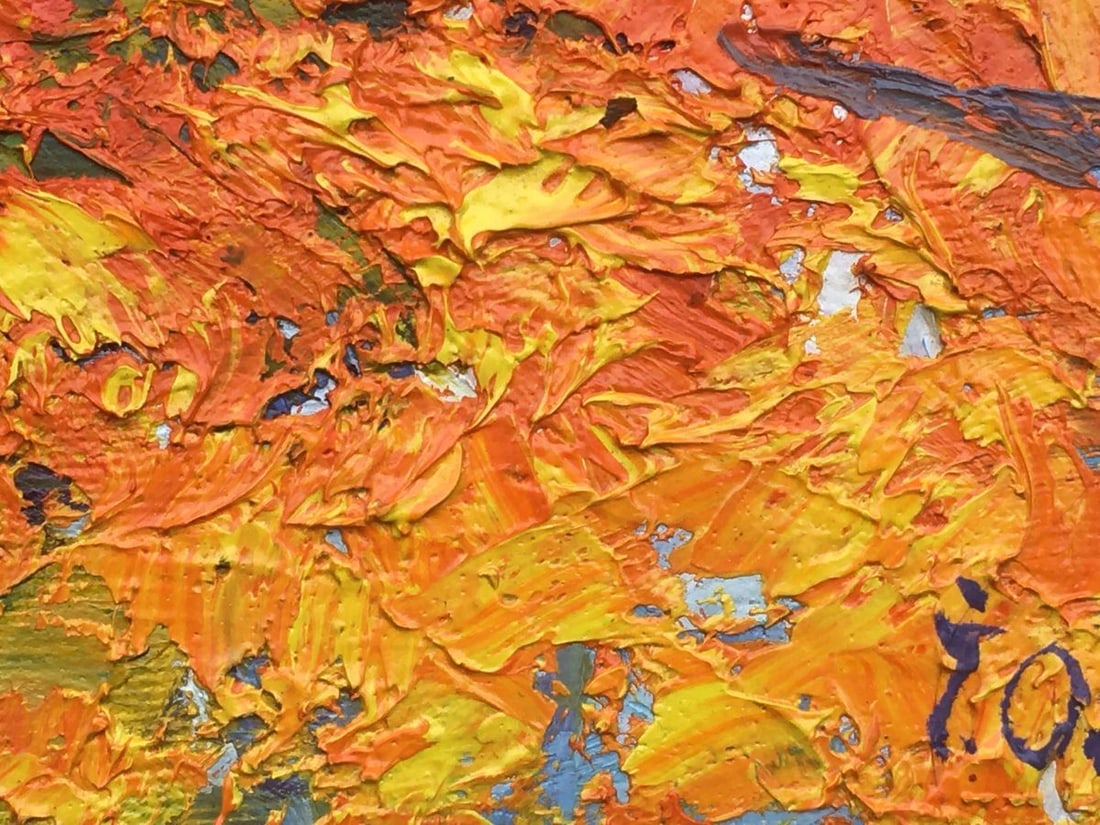 Oil painting Crimson stubble Kalenyuk Alex - 6