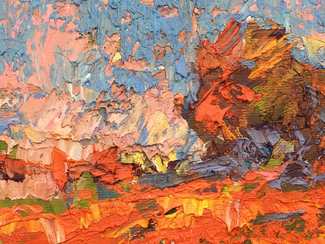 Oil painting Crimson stubble Kalenyuk Alex - 8