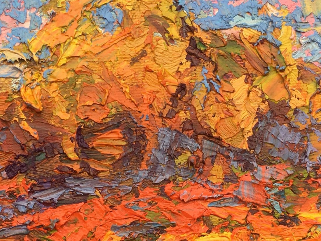 Oil painting Crimson stubble Kalenyuk Alex - 9