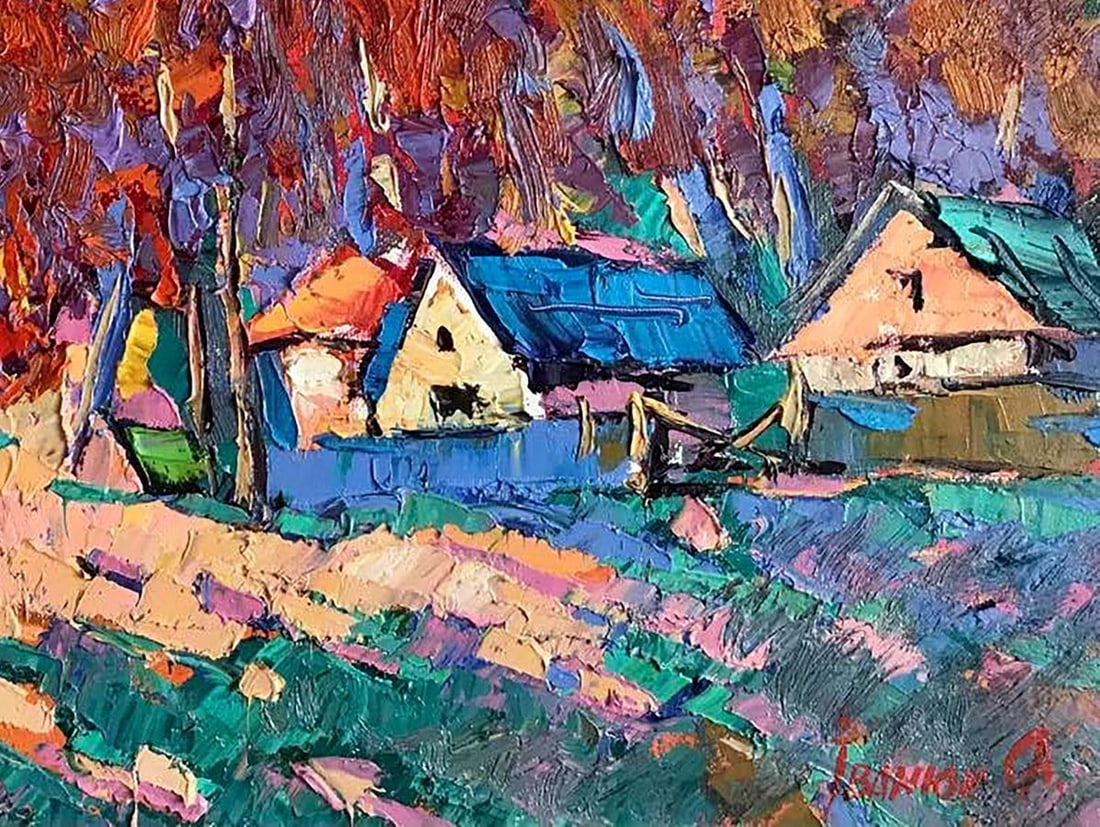 Oil painting Evening glow Kalenyuk Alex - 5