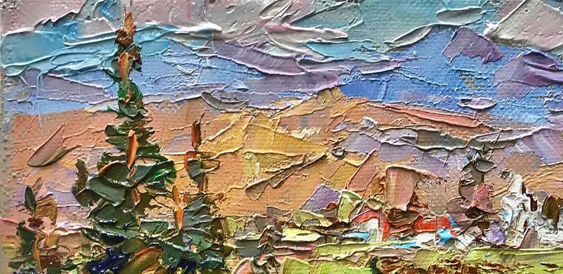 Oil painting Memories of the Carpathians Kalenyuk Alex - 2