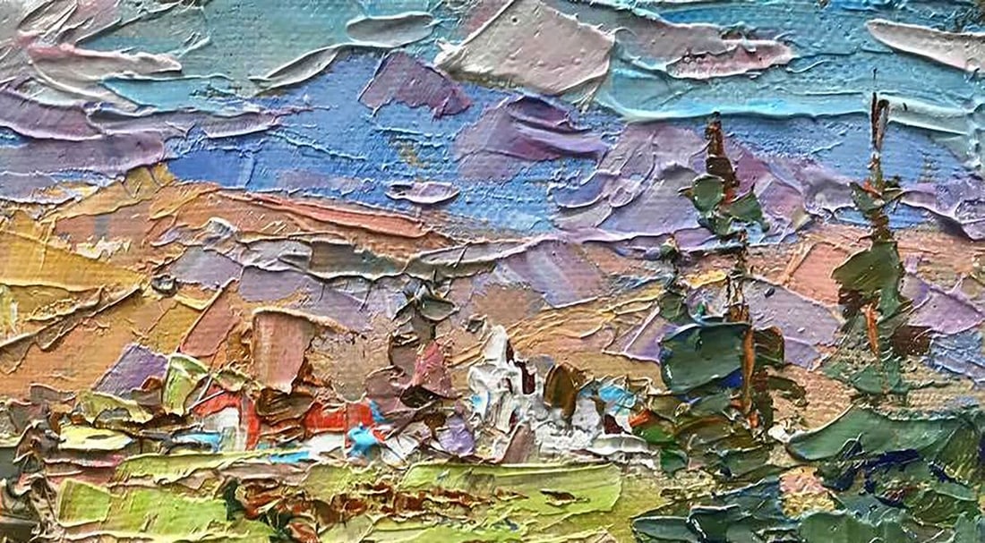 Oil painting Memories of the Carpathians Kalenyuk Alex - 3
