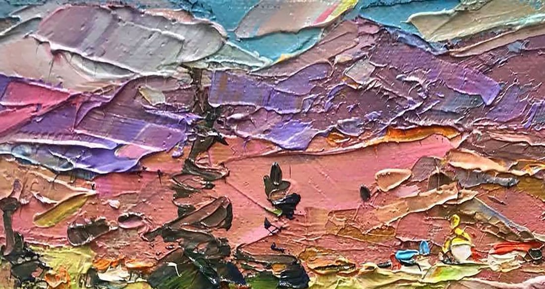 Oil painting Sunny in the Carpathians Kalenyuk Alex - 2