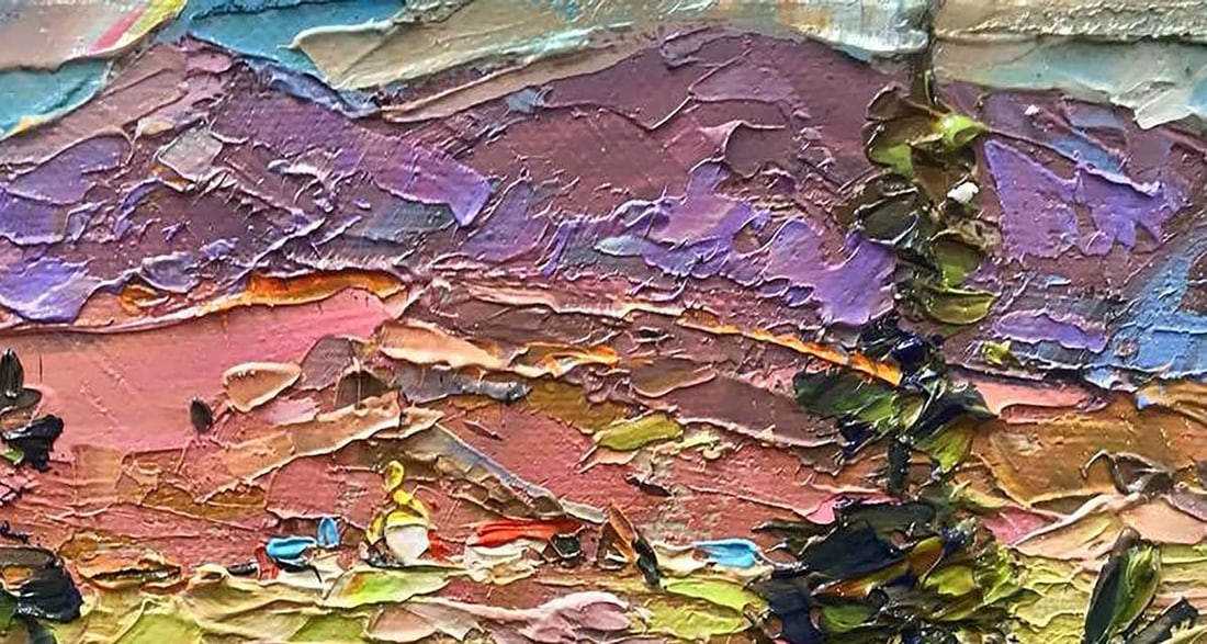 Oil painting Sunny in the Carpathians Kalenyuk Alex - 3