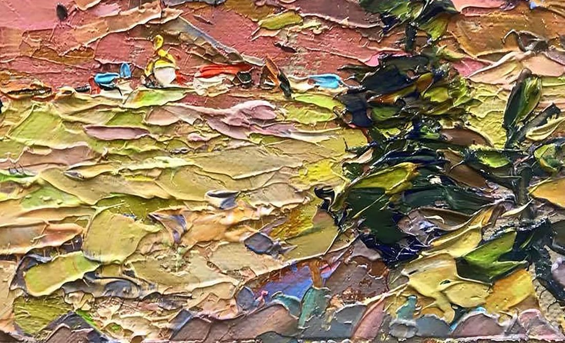 Oil painting Sunny in the Carpathians Kalenyuk Alex - 5