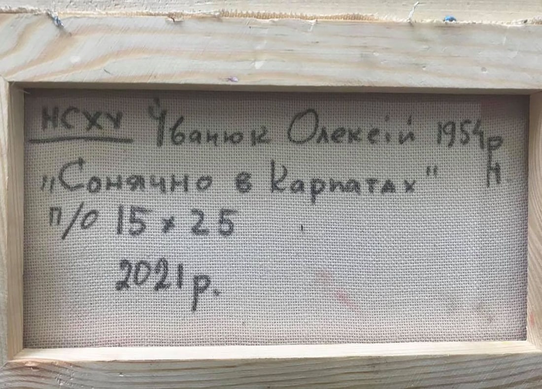 Oil painting Sunny in the Carpathians Kalenyuk Alex - 6