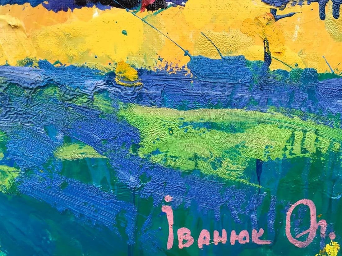 Oil painting In the shade of ash trees Kalenyuk Alex - 4