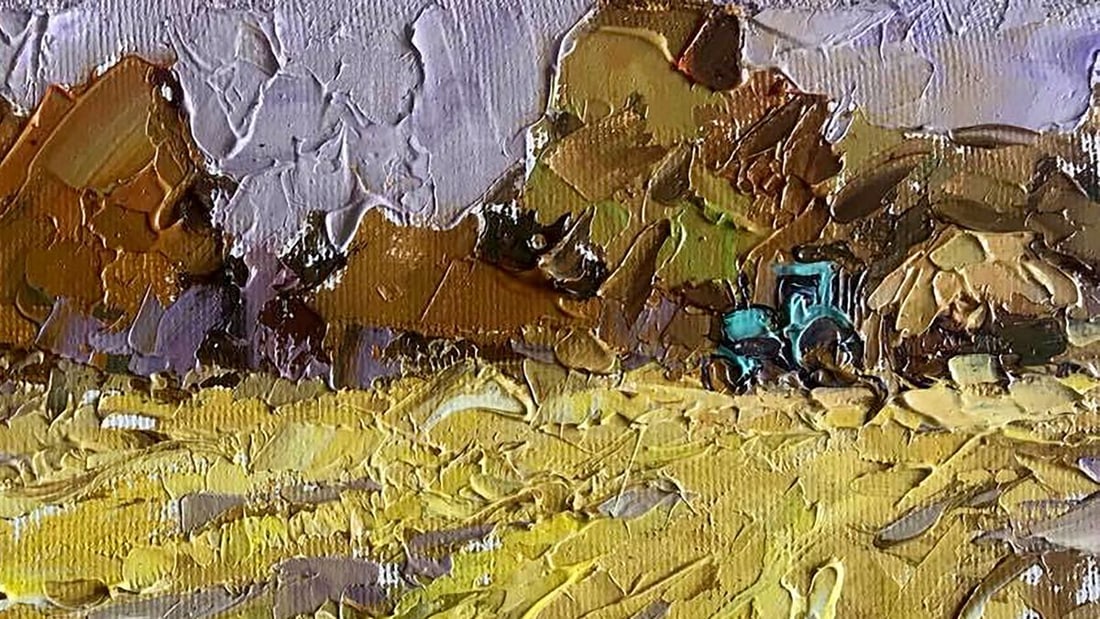 Oil painting Golden steppes Kalenyuk Alex - 3