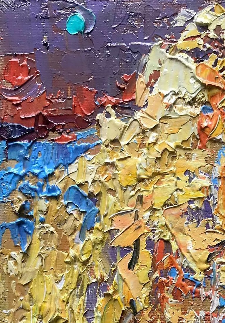 Oil painting Monthly night Kalenyuk Alex - 2