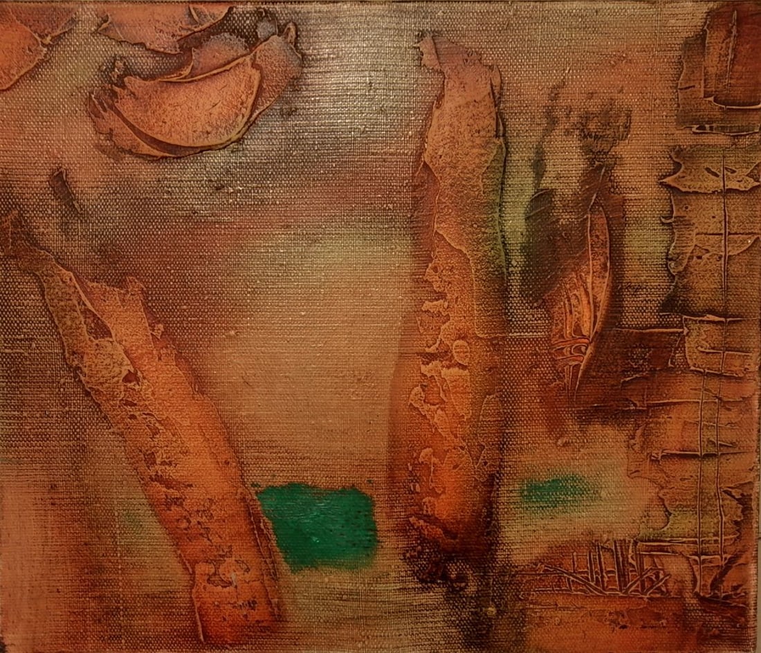 Abstract oil painting Autumn idyll Kytkov Svatoslav (1 of 1)