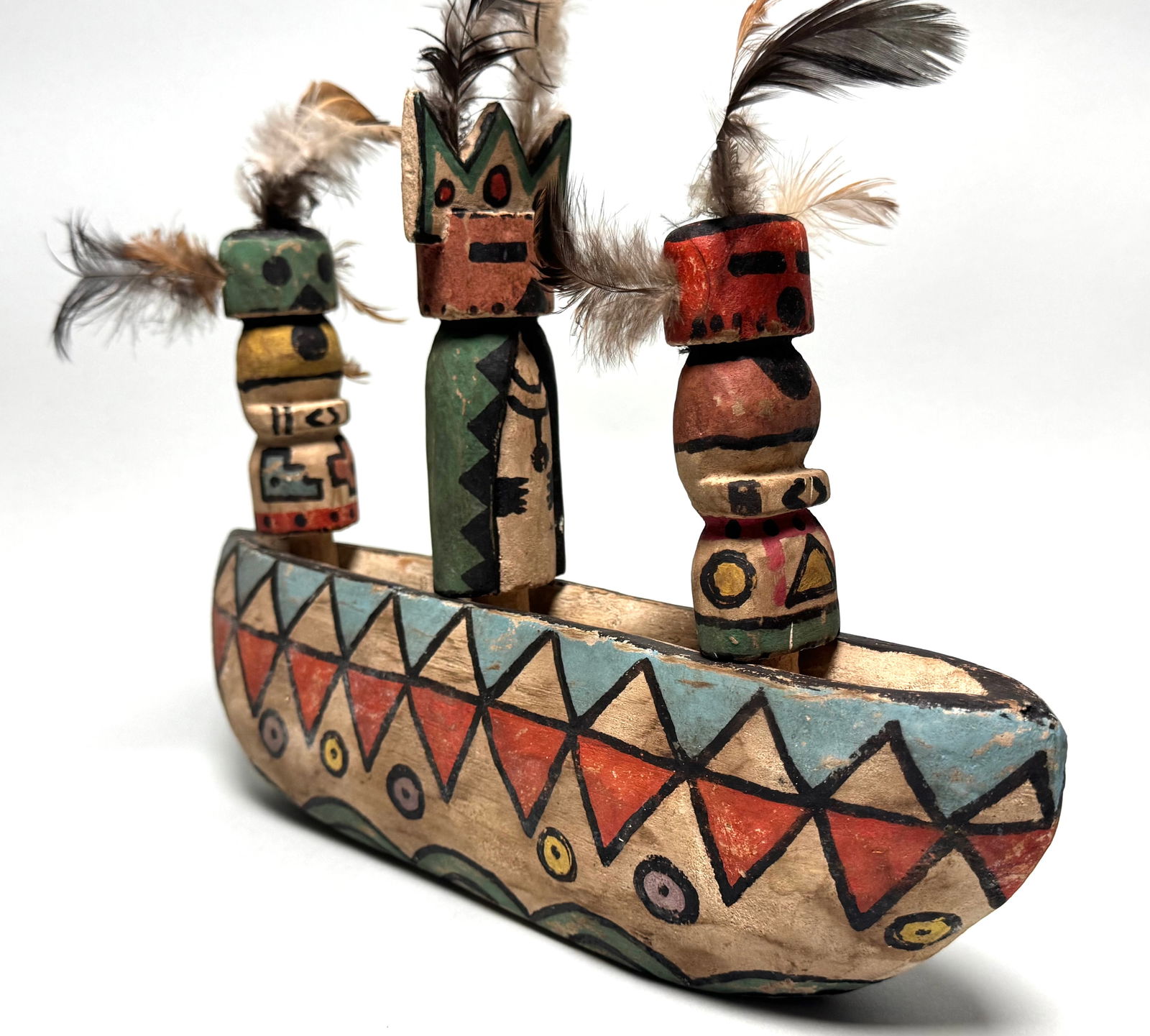 Canoe - wood - Zuni - New Mexico USA - 7