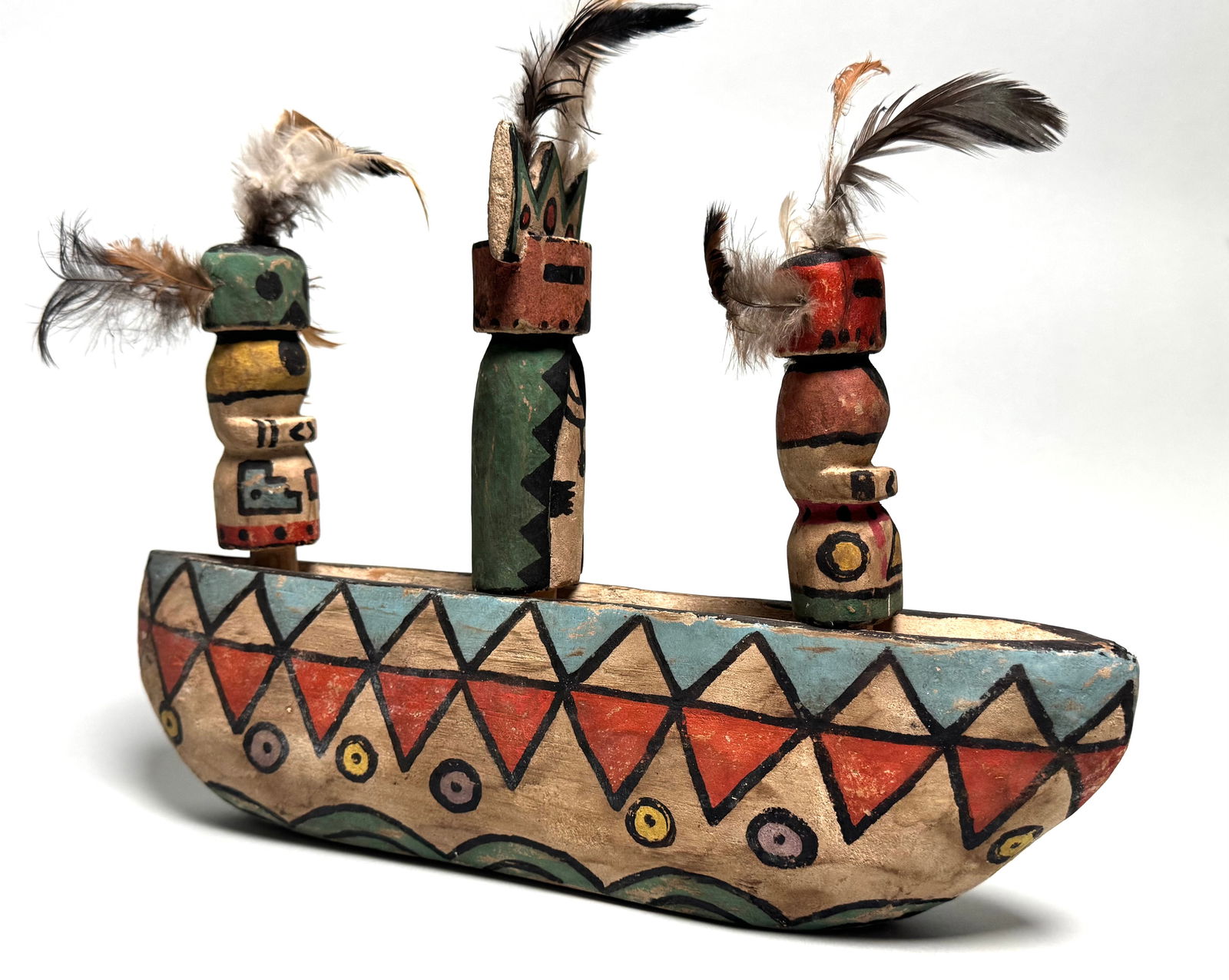 Canoe - wood - Zuni - New Mexico USA - 8
