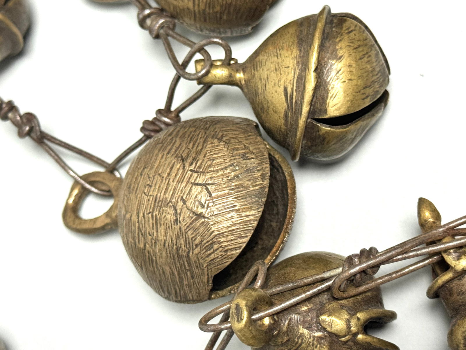 Bronze Shaman Ceremonial Tiger Rattle Bell - Nepal - 4