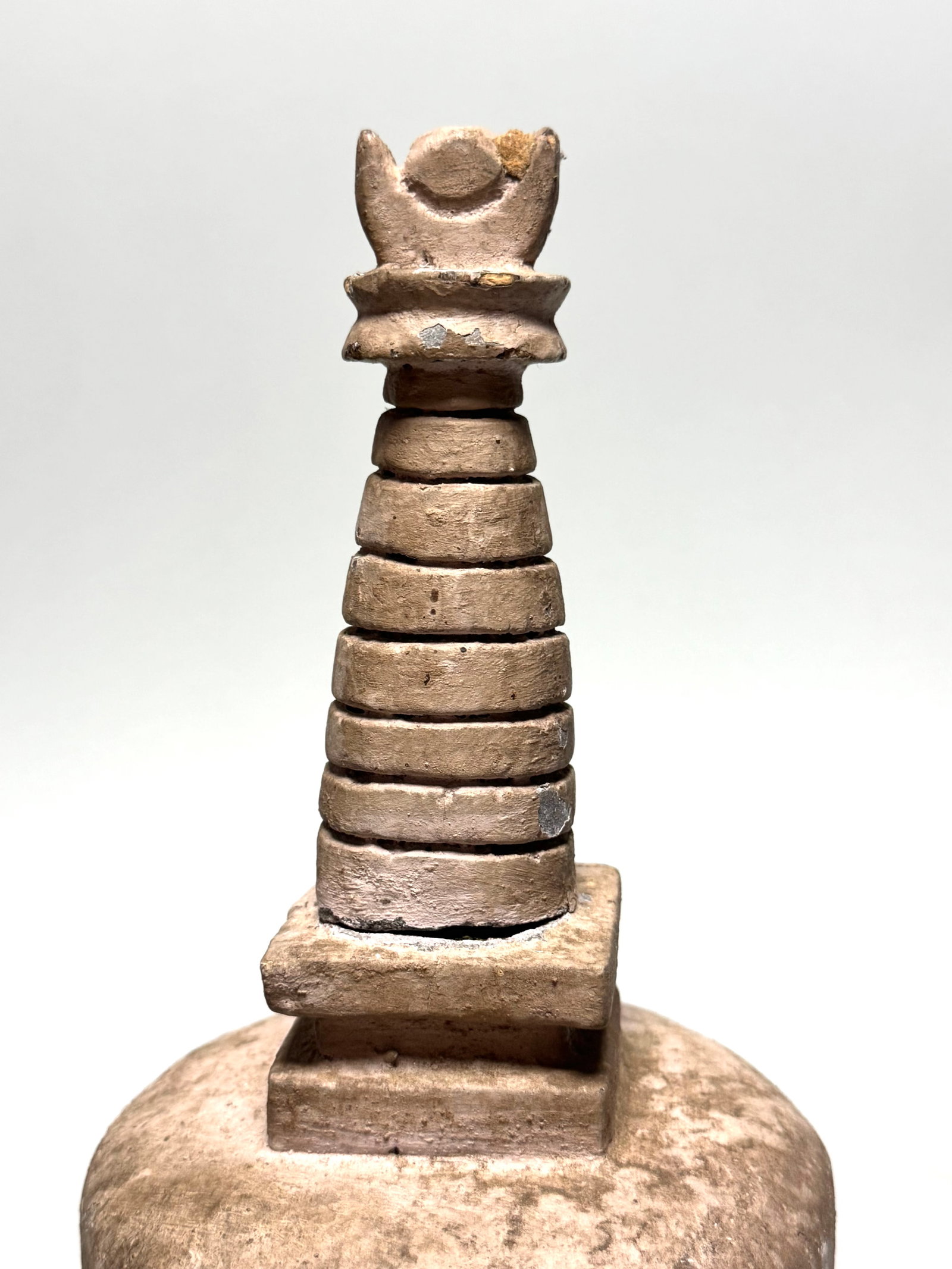 Antique Wooden Burmese Stupa - 9