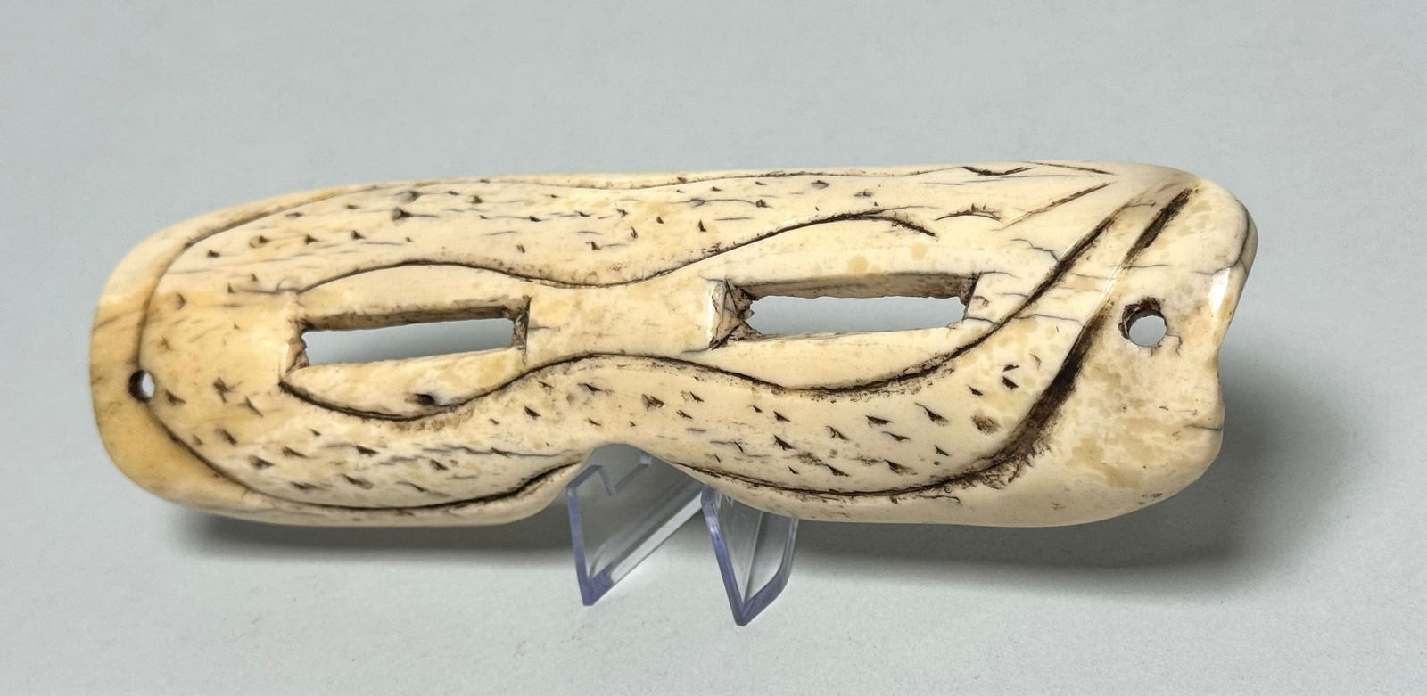 Eskimo Snow goggles - Bone - INUIT - Alaska - 2