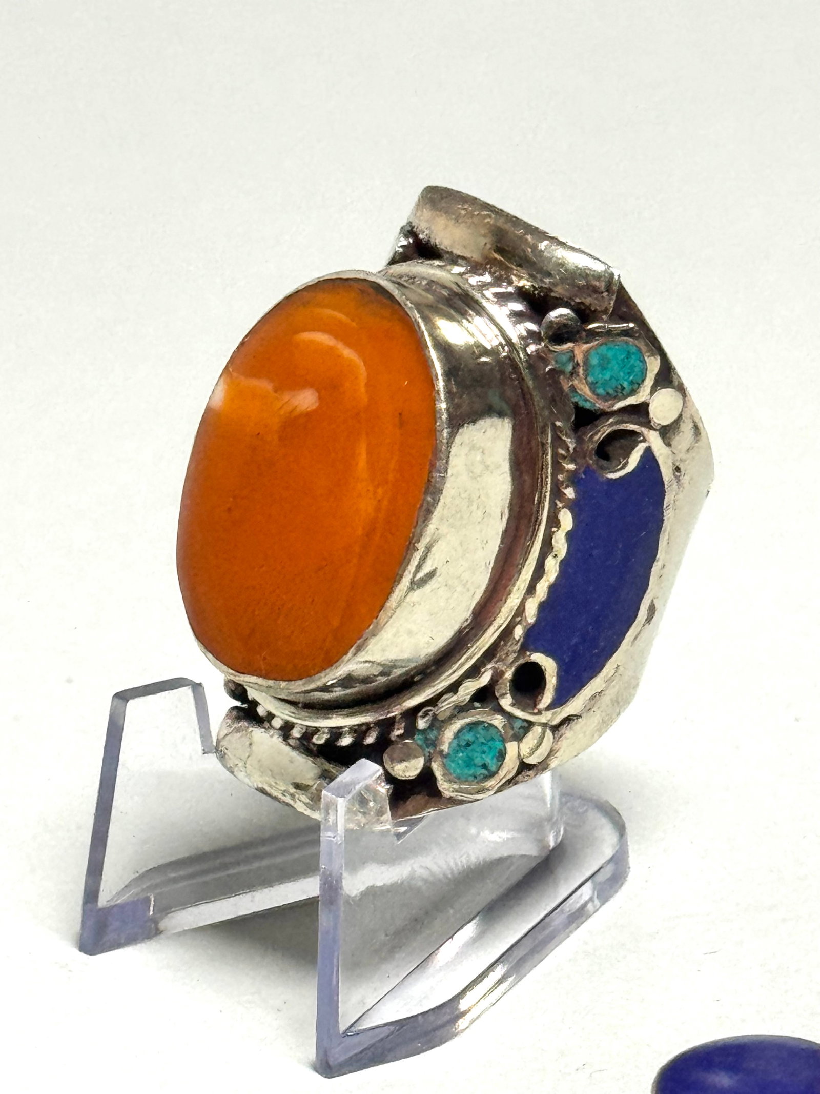 Authentic Navajo Jewelry Set - Three Rings & Bracelet - 9