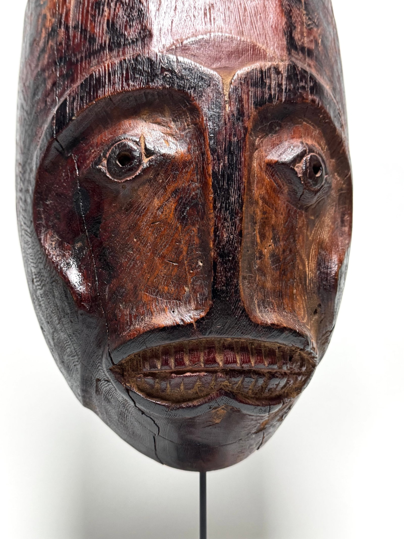 Old Inuit Eskimo Mask Alaska - 15