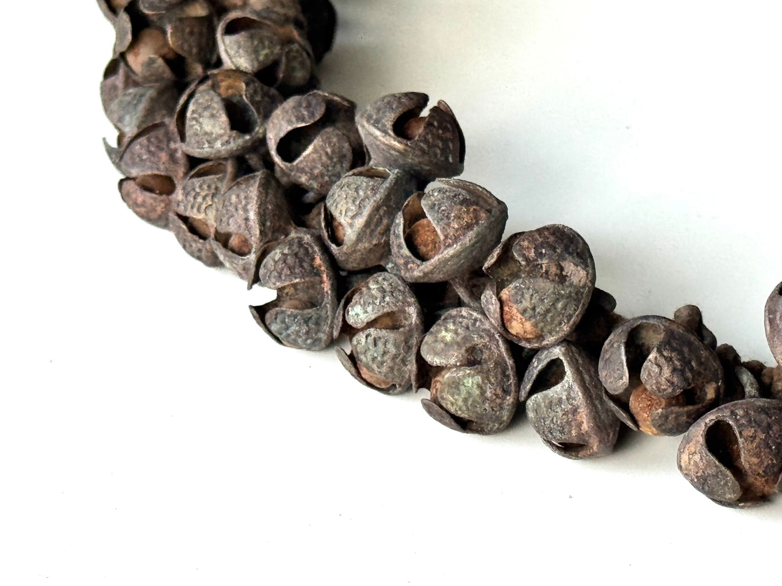 India Traditional Brass Ghungroo Bells necklace. - 3