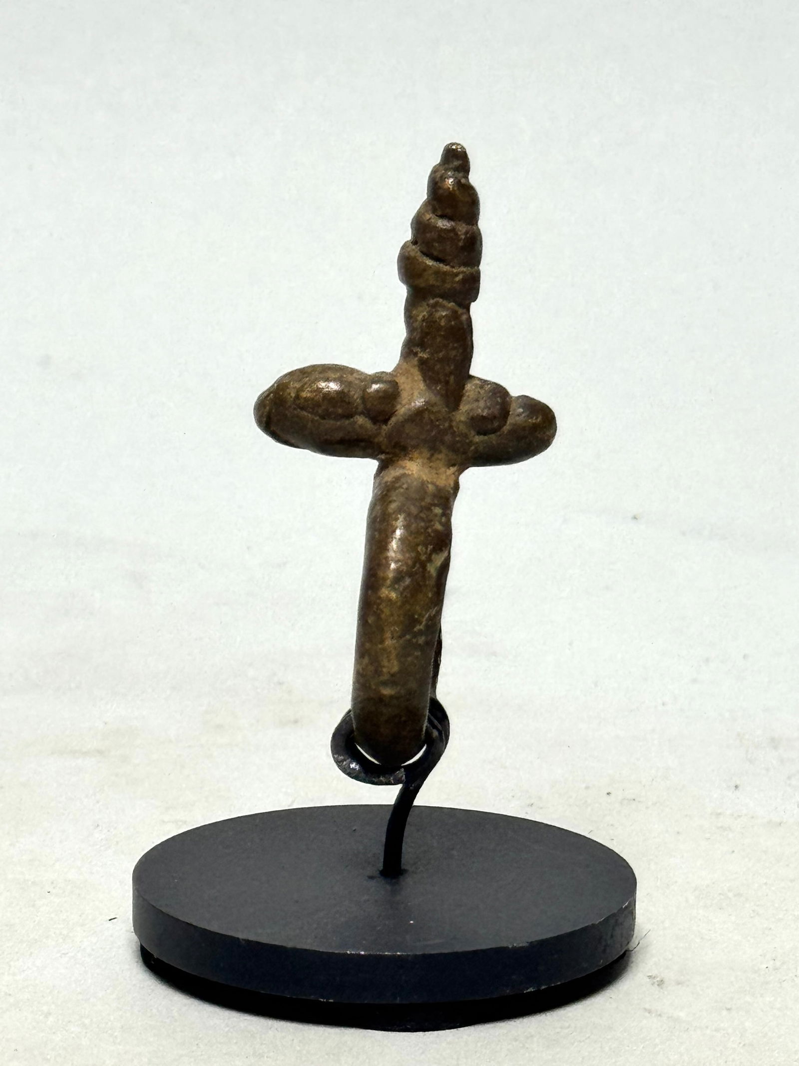 Bague Sao ring bronze - Africa incl stand - 2