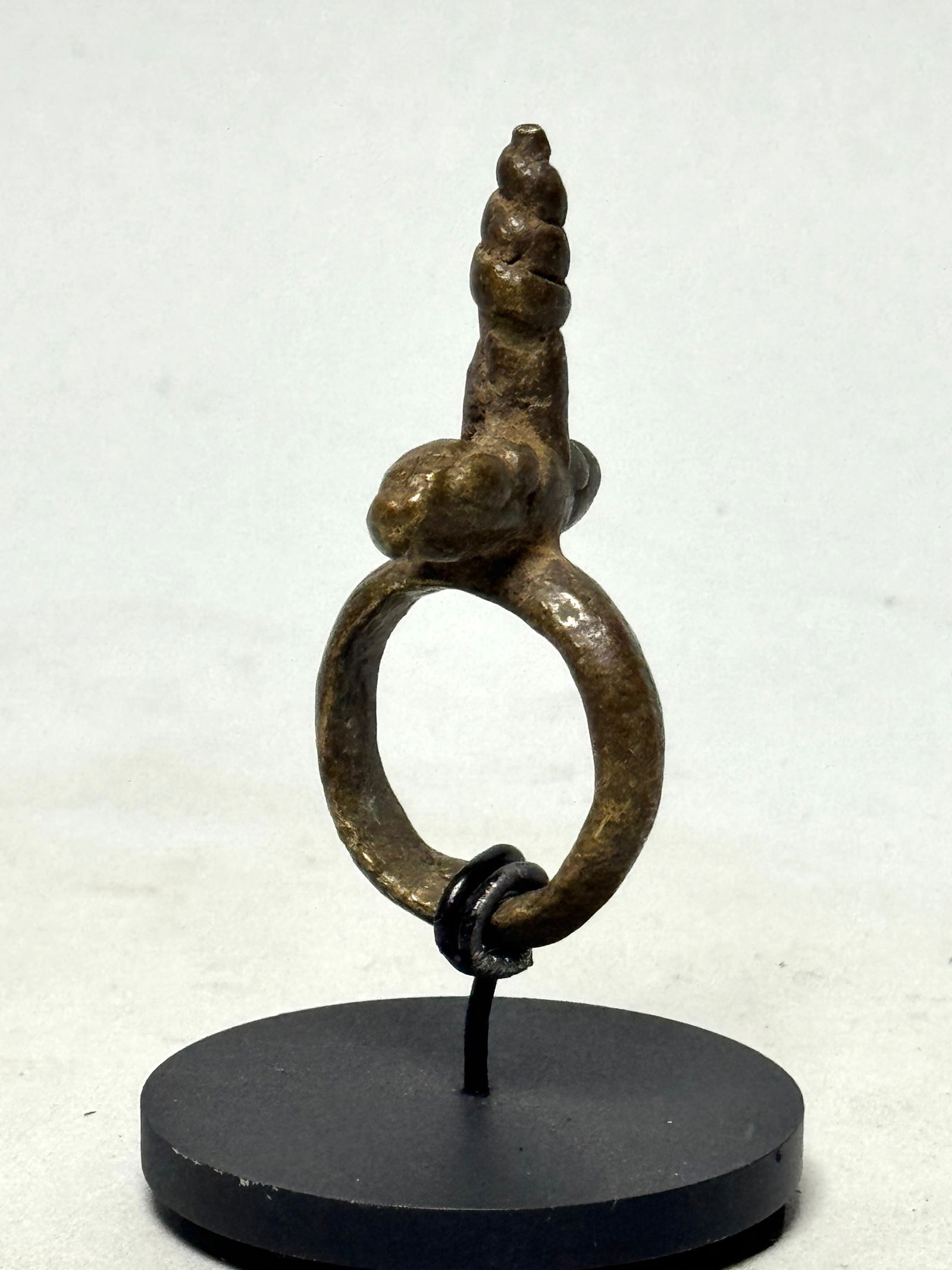 Bague Sao ring bronze - Africa incl stand - 3