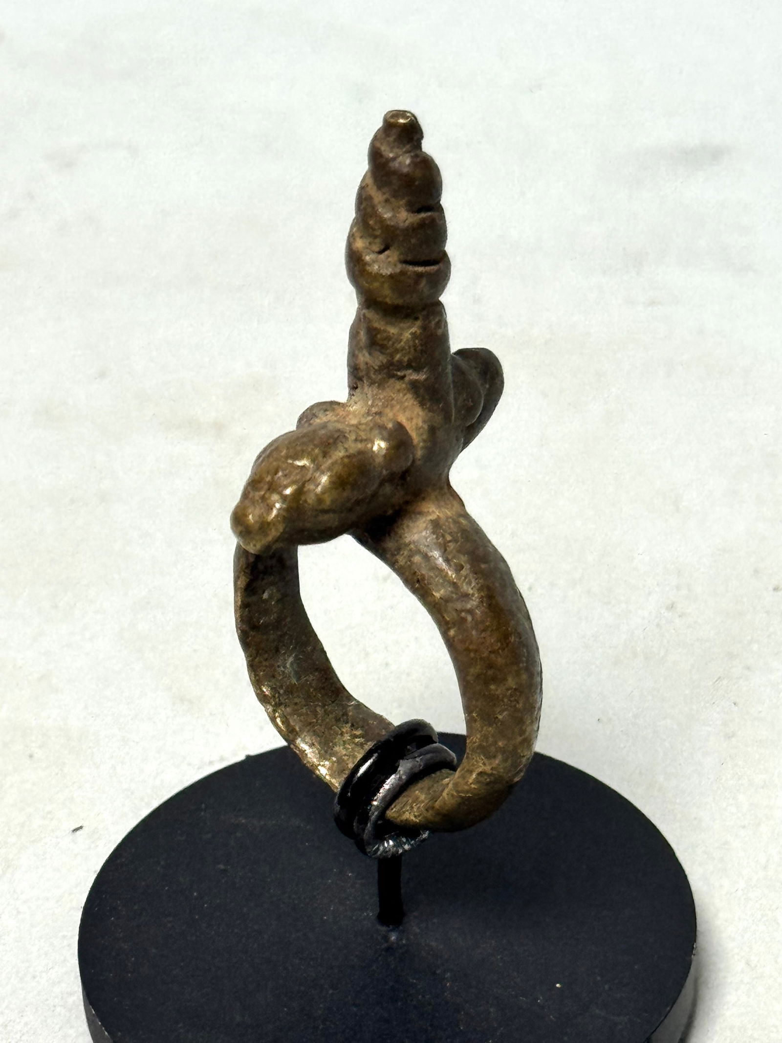 Bague Sao ring bronze - Africa incl stand - 4