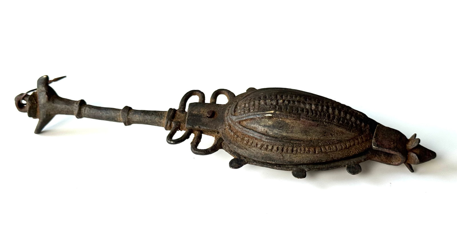 Antique Indian Bronze Ajal Kohl Container (1 of 14)