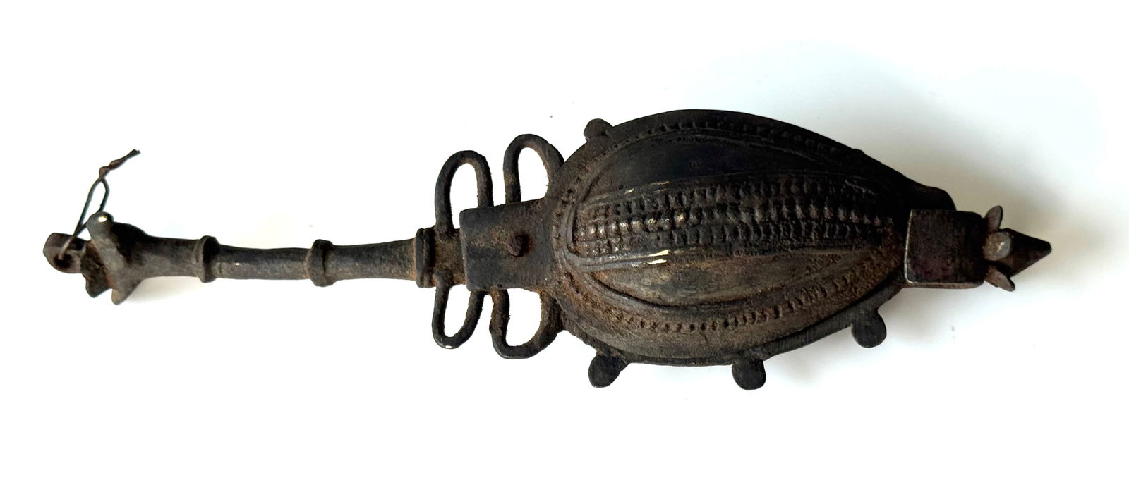 Antique Indian Bronze Ajal Kohl Container - 2