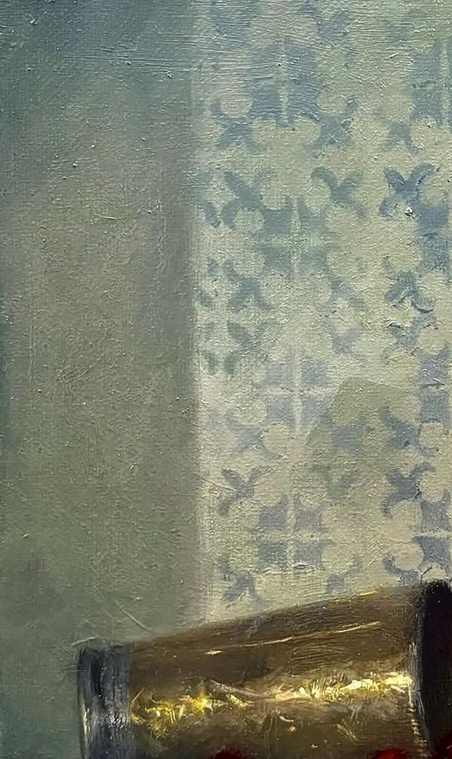 Oil painting Copper Cup and Cherries Annam Butt - 2