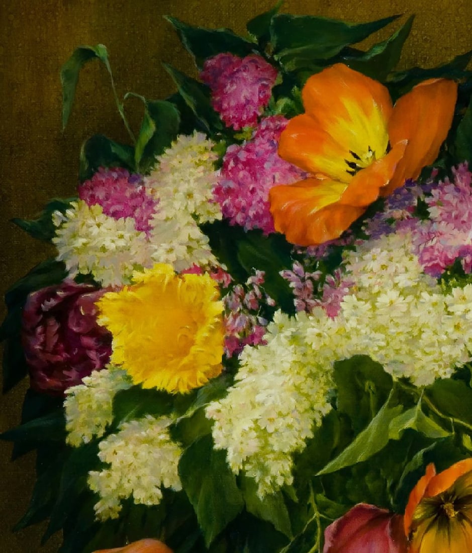 Oil painting Spring bouquet Vasily Korkishko - 5