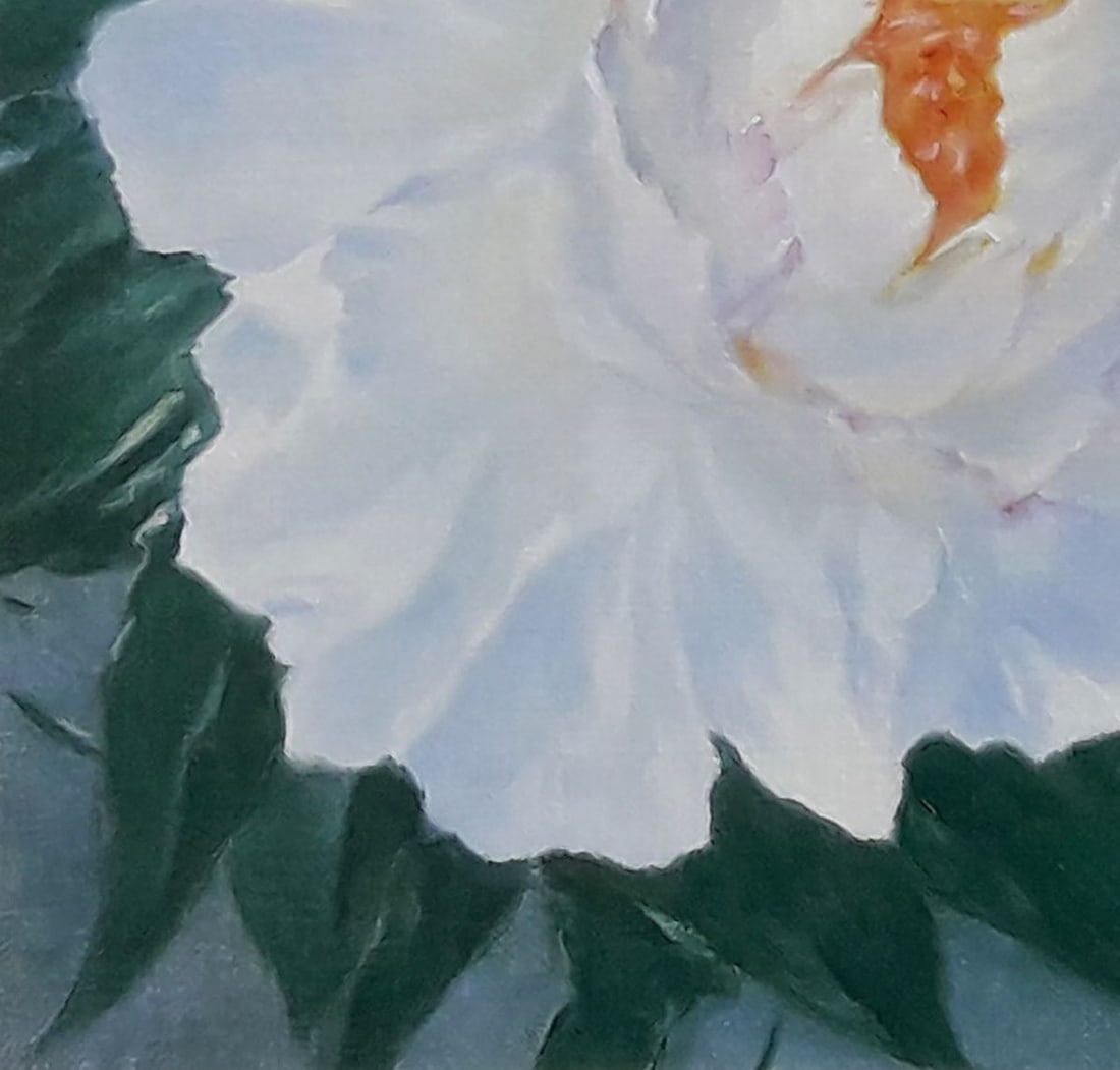 Oil painting White peonies Vasily Korkishko - 4