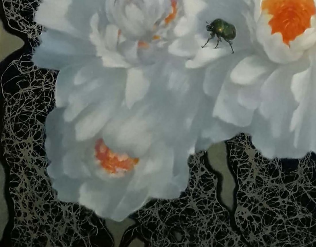 Oil painting White peonies Vasily Korkishko - 3