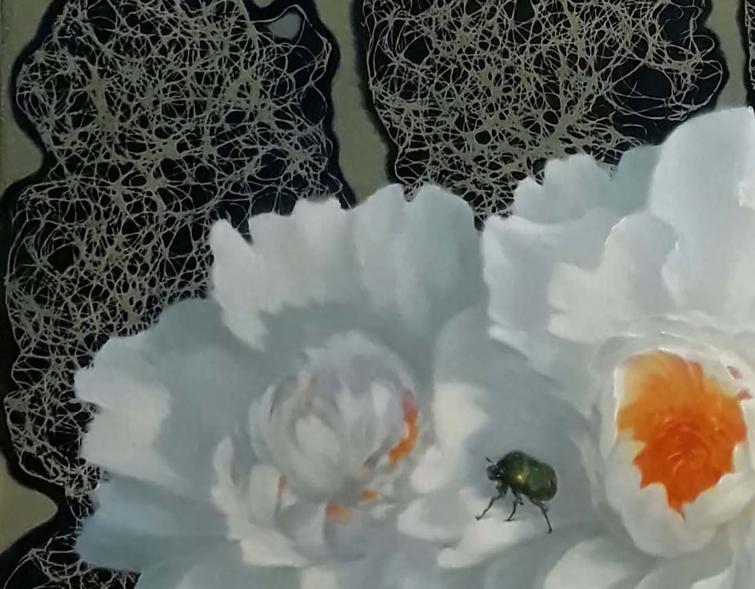 Oil painting White peonies Vasily Korkishko - 4