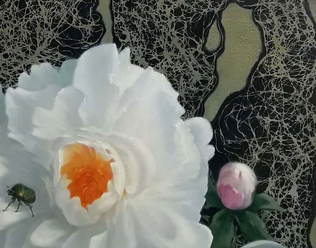 Oil painting White peonies Vasily Korkishko - 5