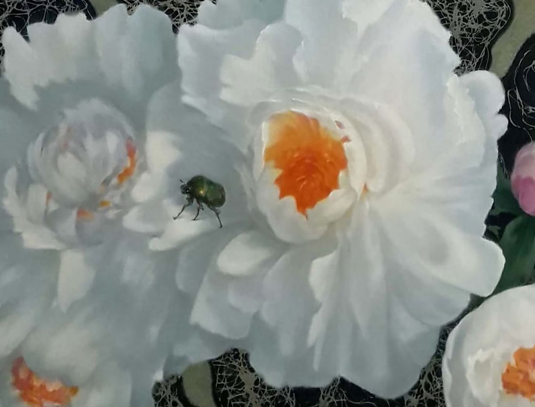 Oil painting White peonies Vasily Korkishko - 6