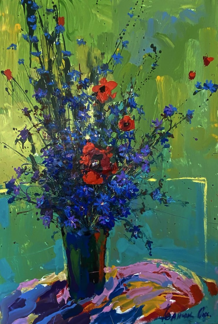 Oil painting Floral morning Oksana Ivanyuk (1 of 9)