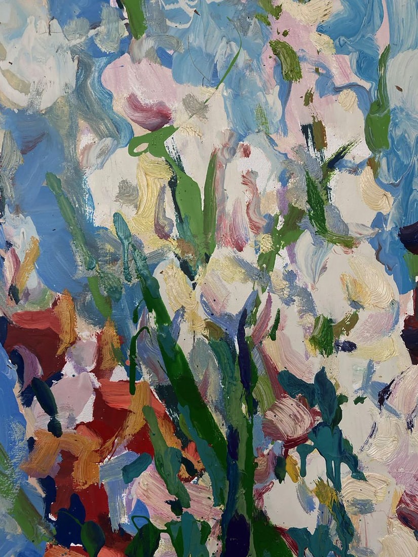 Oil painting Summer gladiolus Oksana Ivanyuk - 6