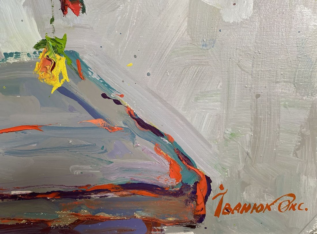 Oil painting Autumn dahlias Oksana Ivanyuk - 8