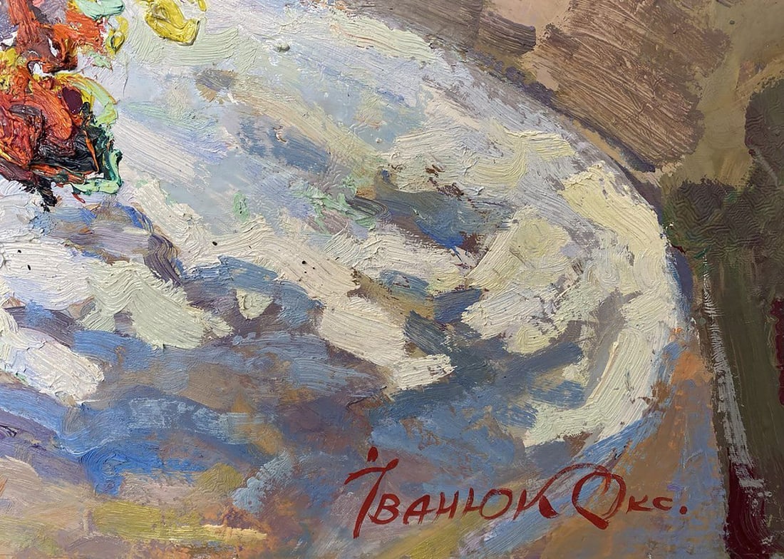 Oil painting The warmth of marigolds Oksana Ivanyuk - 8