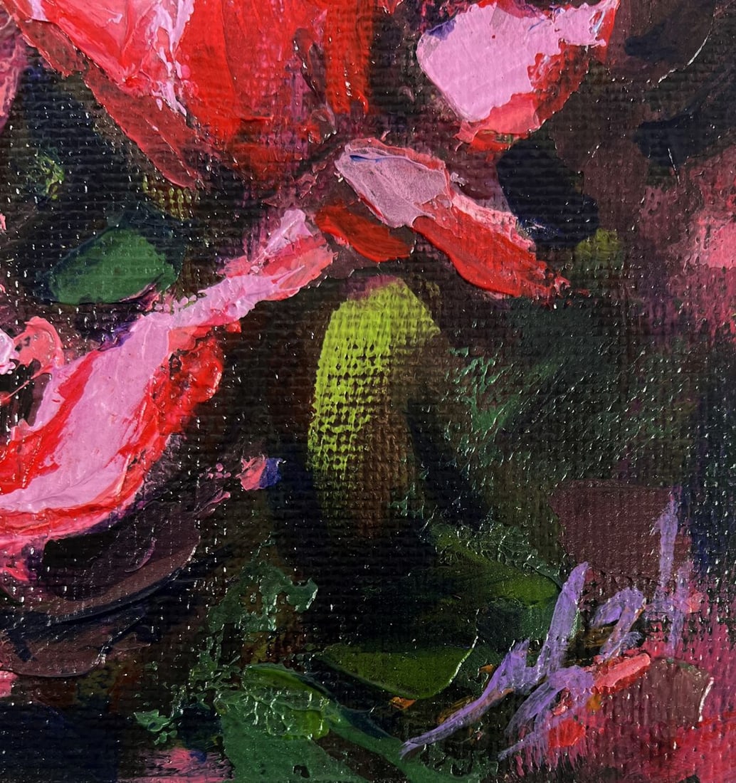 Acrylic painting Magnolias are blooming Mykhailo Patskan - 8