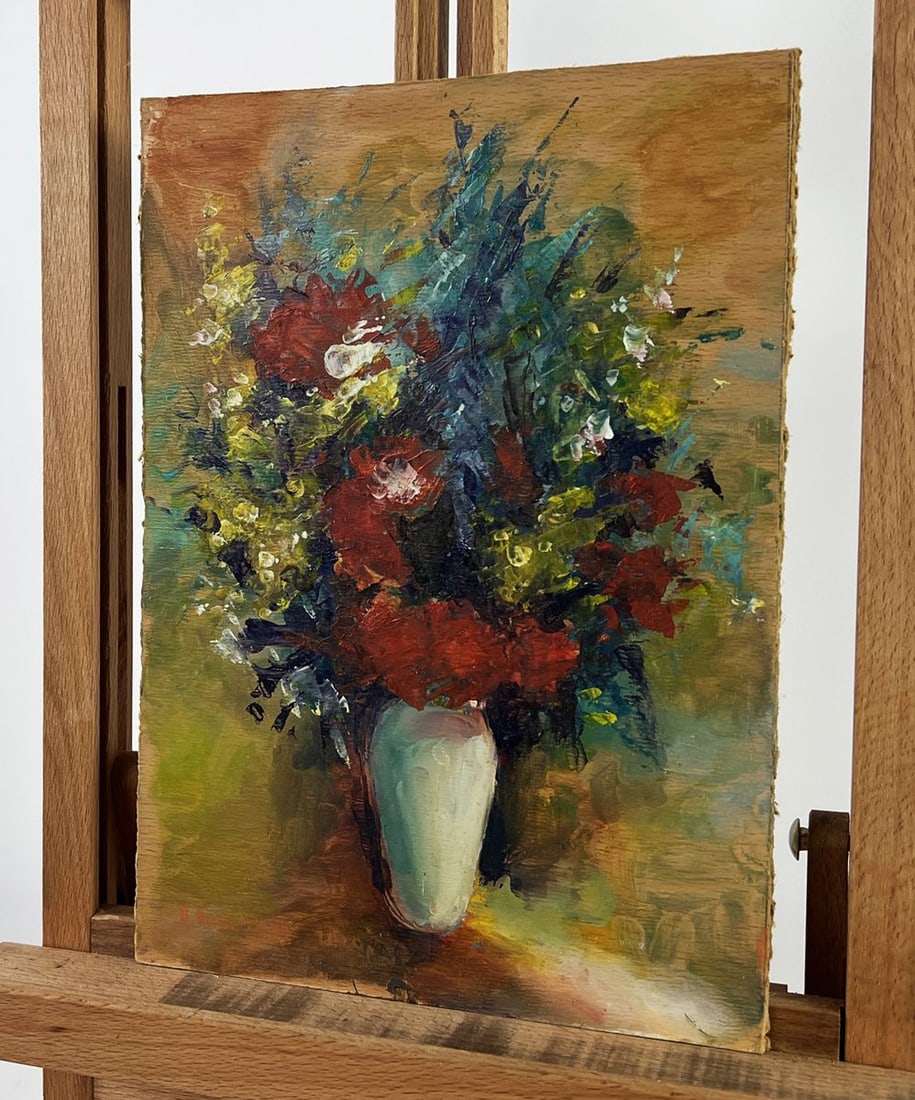 Oil painting Poppies in a Japanese Vase Vadim Aksenov - 2