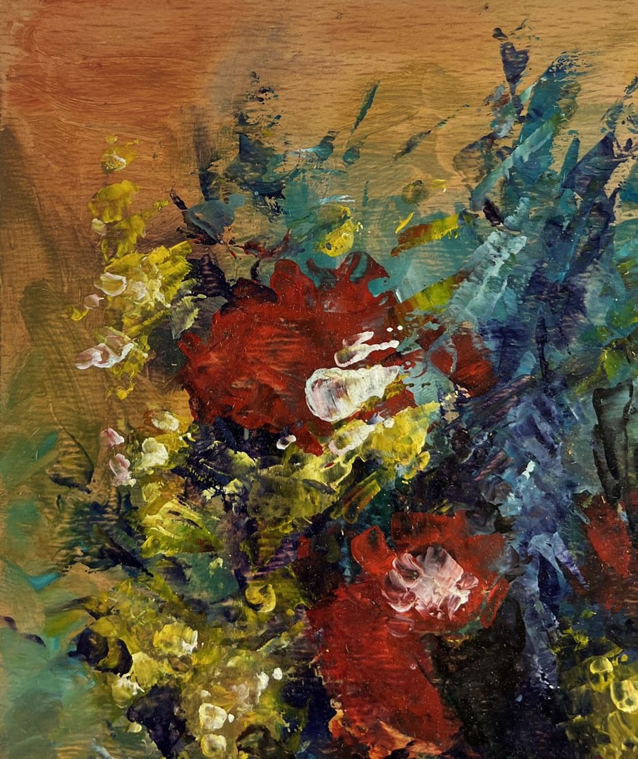 Oil painting Poppies in a Japanese Vase Vadim Aksenov - 5