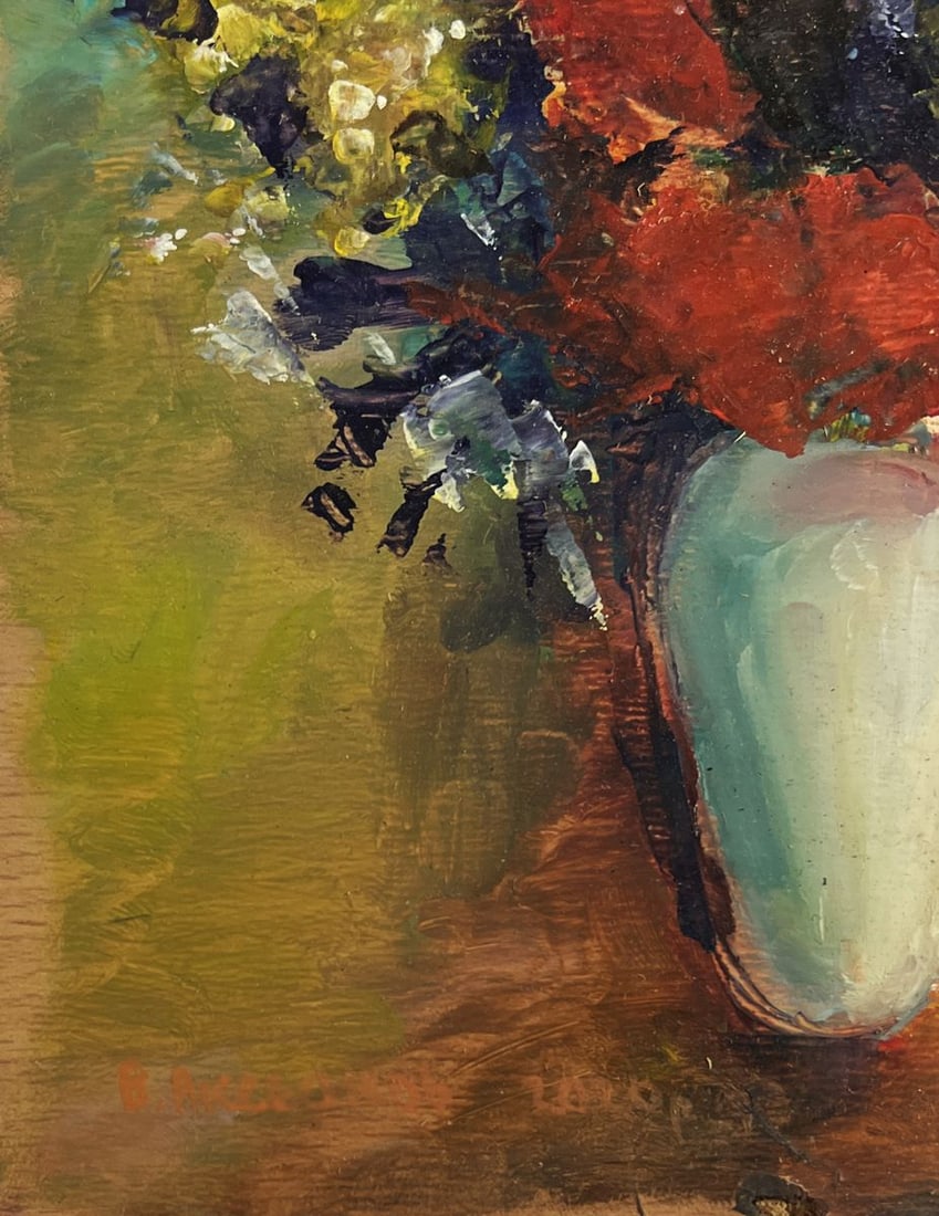 Oil painting Poppies in a Japanese Vase Vadim Aksenov - 7