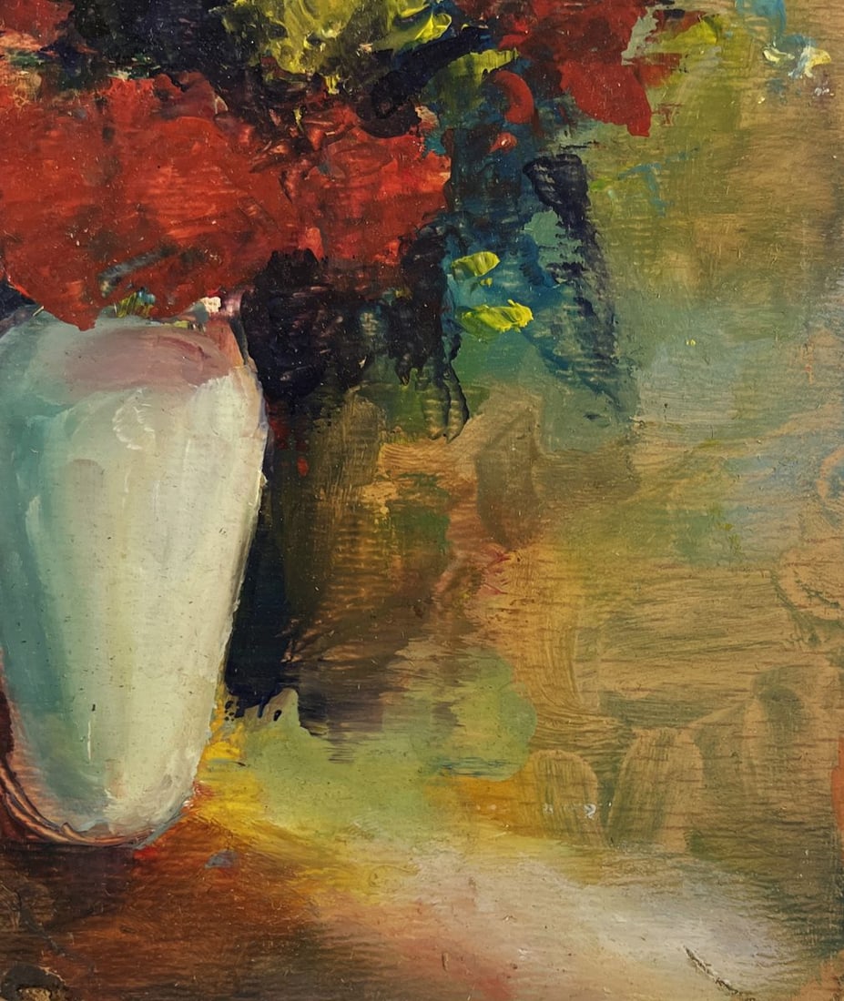 Oil painting Poppies in a Japanese Vase Vadim Aksenov - 8