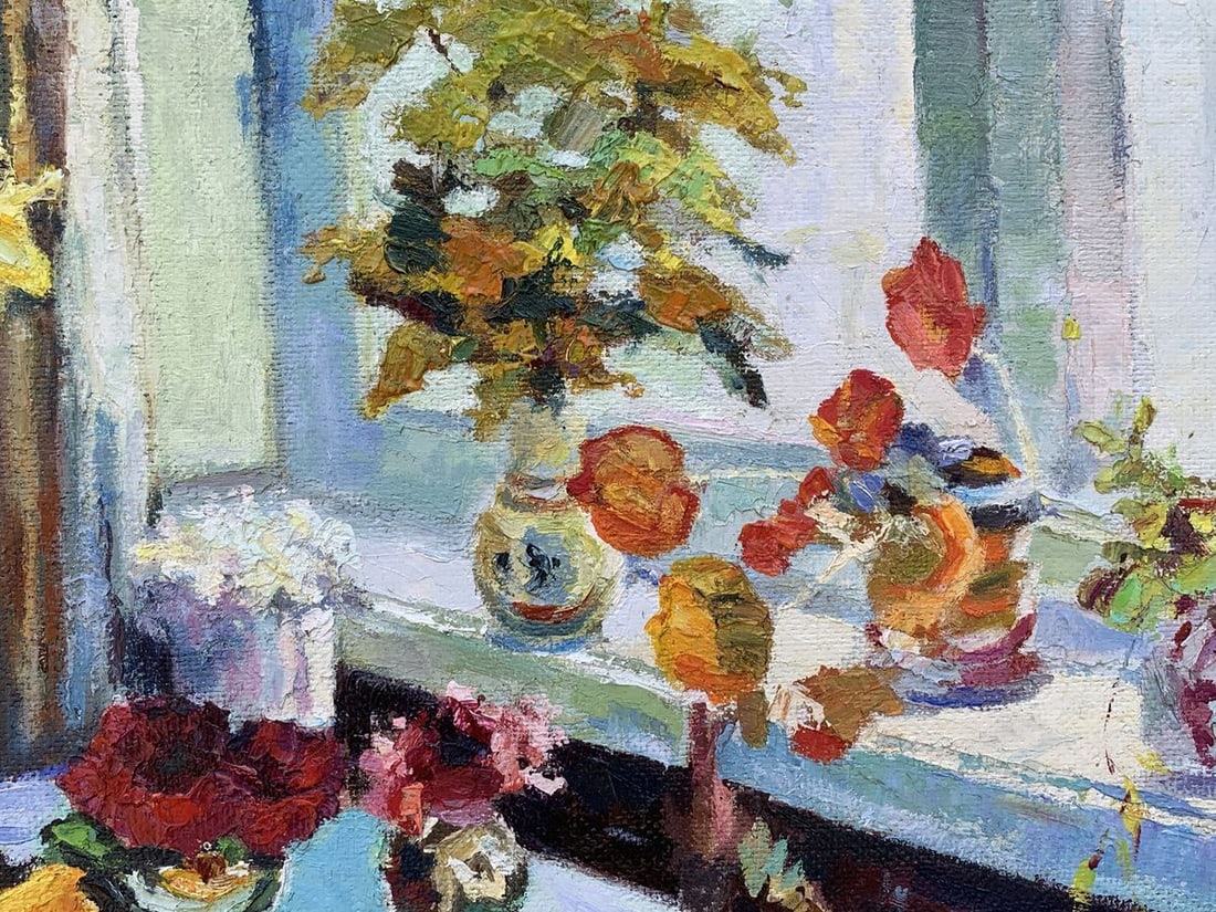 Oil painting The fruit table is set Boris Serdyuk - 2