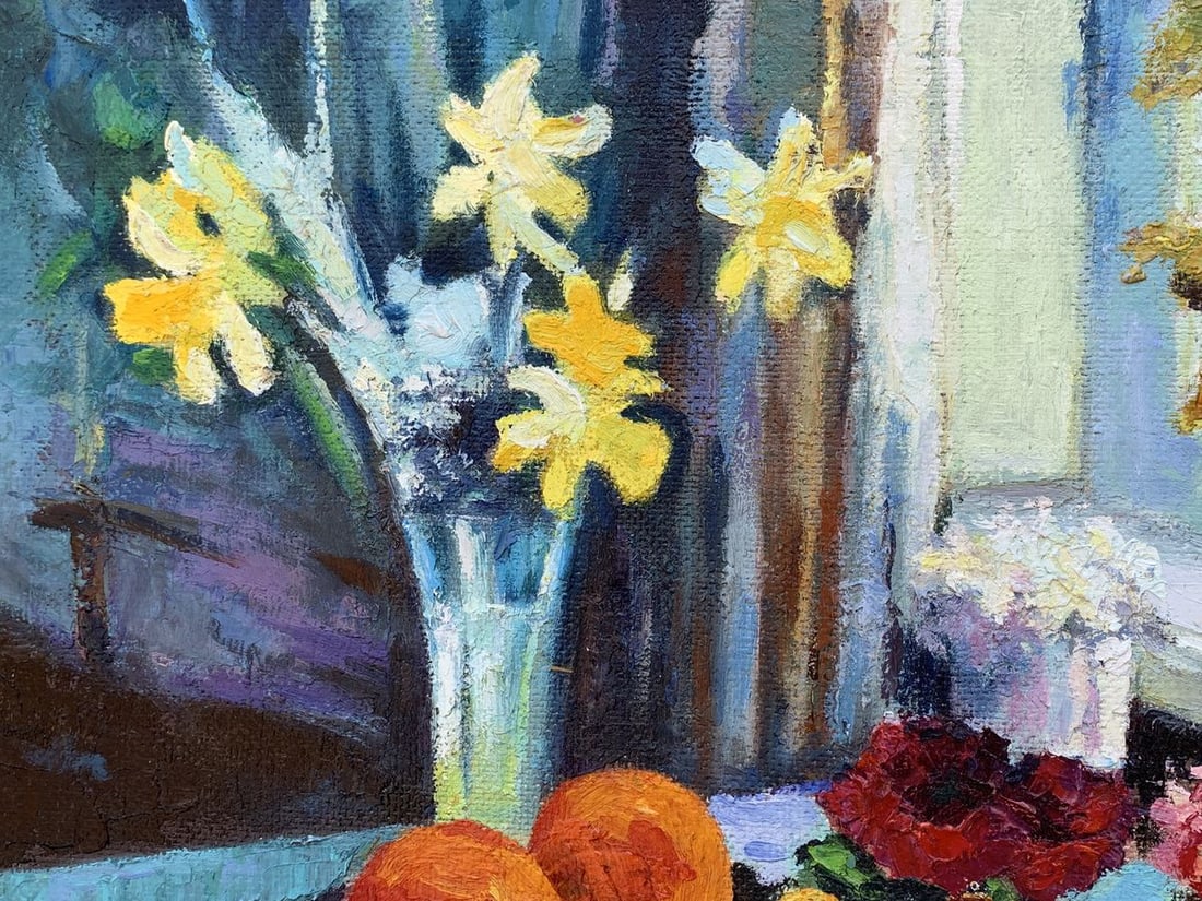 Oil painting The fruit table is set Boris Serdyuk - 4