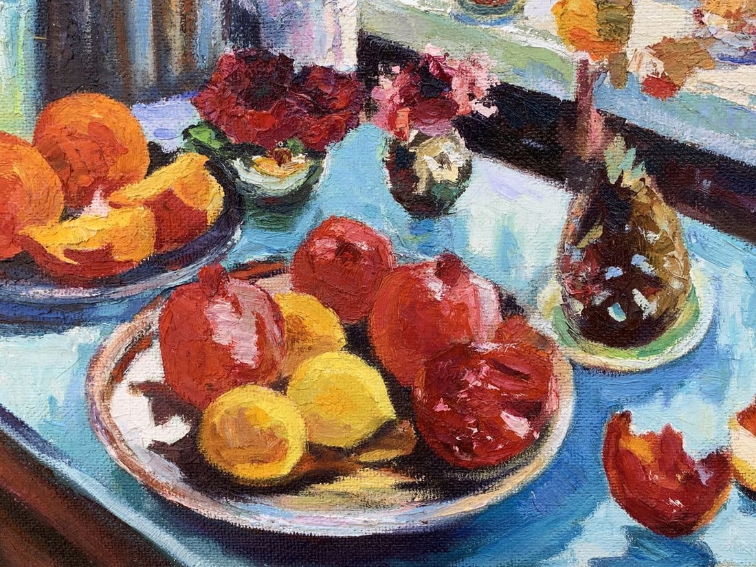 Oil painting The fruit table is set Boris Serdyuk - 5