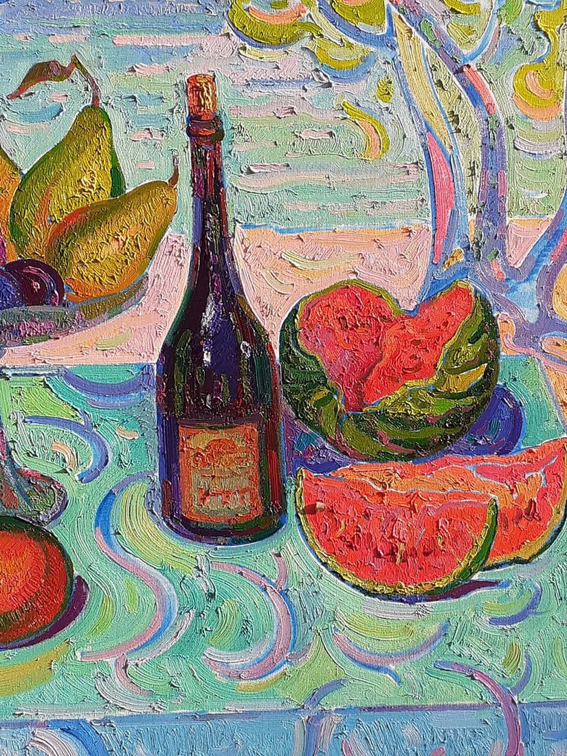 Oil painting Meal by the sea Peter Tovpev - 5