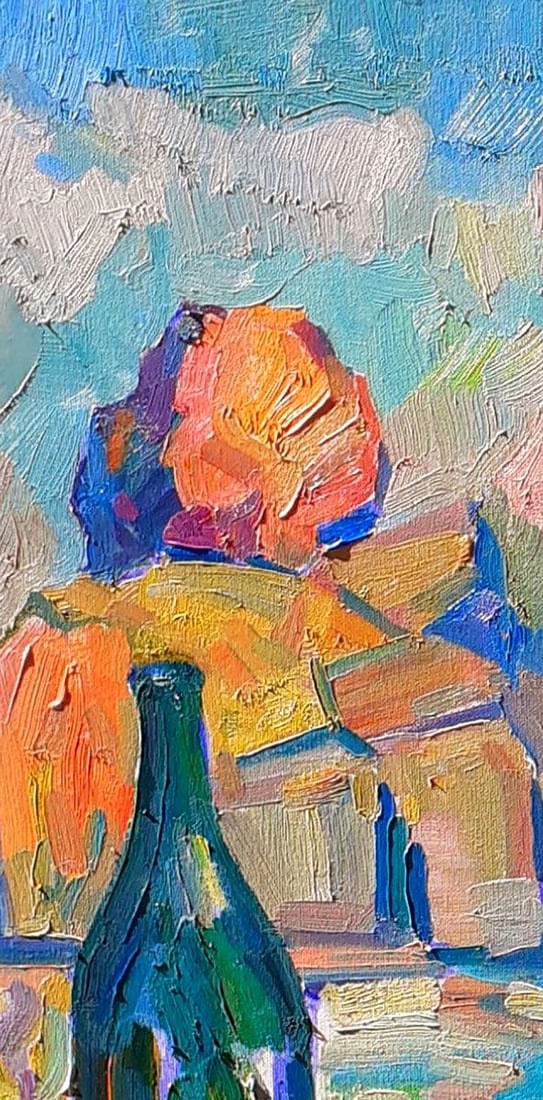 Oil painting Sunday afternoon on the shore Peter Tovpev - 4