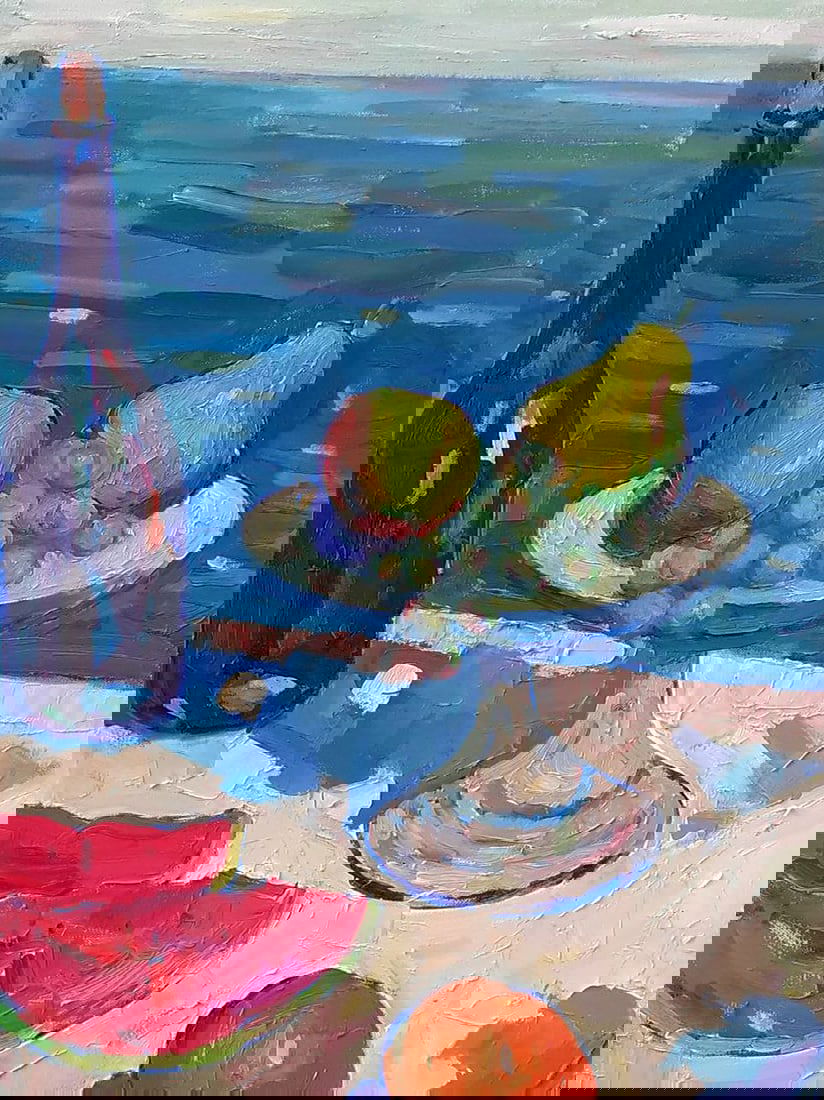 Oil painting By the sea Peter Tovpev - 5